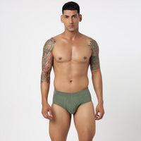 Underjeans Olive Spandex Brief