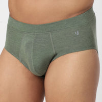 Underjeans Olive Spandex Brief