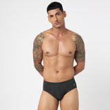 Underjeans Dark Grey Spandex Brief