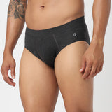 Underjeans Dark Grey Spandex Brief