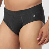 Underjeans Dark Grey Spandex Brief