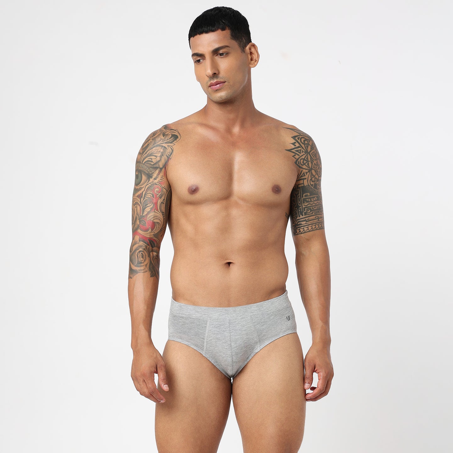 Underjeans Grey Spandex Brief