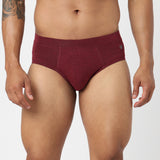 Underjeans Maroon Spandex Brief