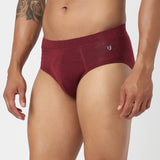 Underjeans Maroon Spandex Brief