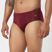 Underjeans Maroon Spandex Brief