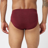 Underjeans Maroon Spandex Brief