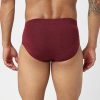 Underjeans Maroon Spandex Brief