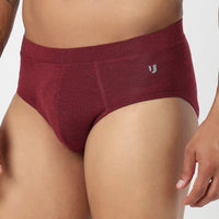 Underjeans Maroon Spandex Brief