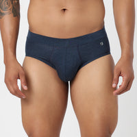Underjeans Navy Spandex Brief