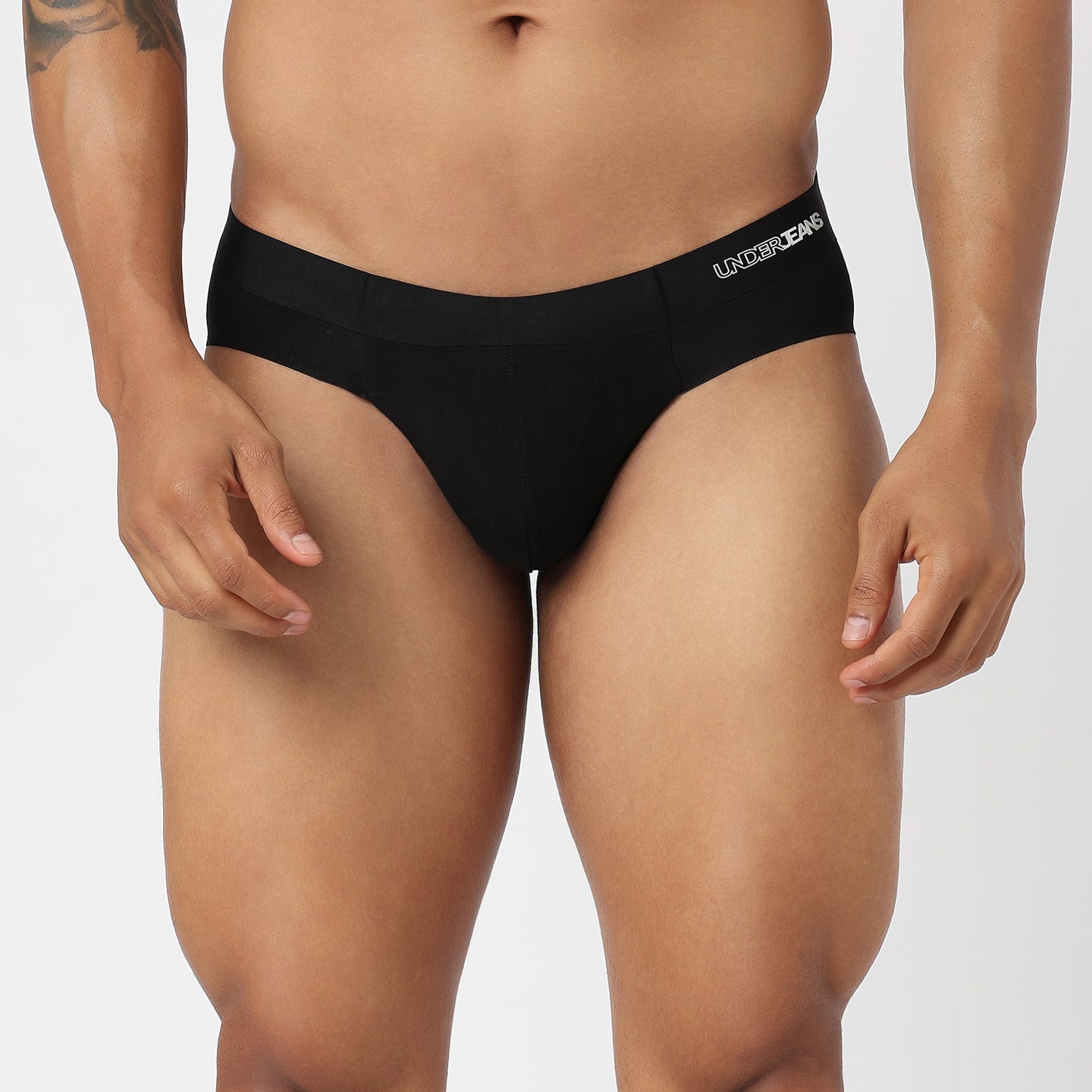 Underjeans Black Modal Blend Brief