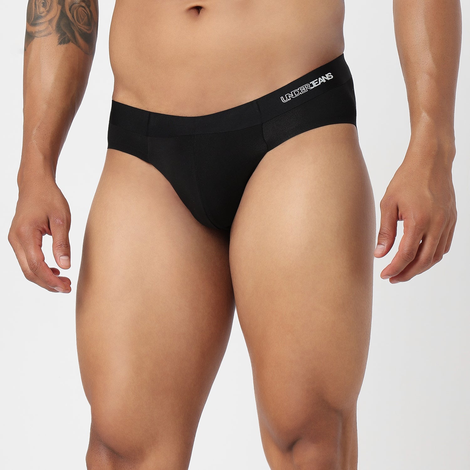 Underjeans Black Modal Blend Brief