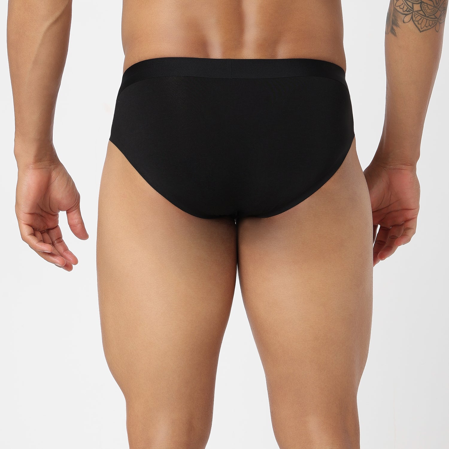 Underjeans Black Modal Blend Brief