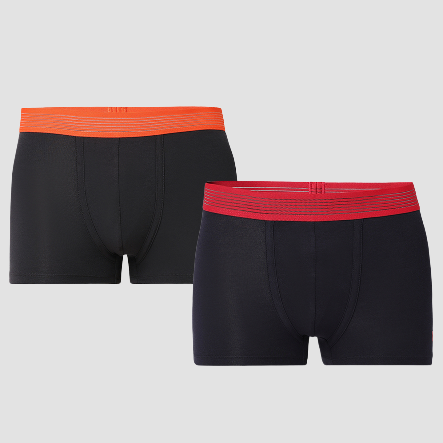 Underjeans Pack Of 2 Cotton Blend Solid Mid-Rise Trunks