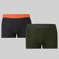 Underjeans Pack Of 2 Cotton Blend Solid Mid-Rise Trunks