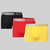 Underjeans Pack Of 3 Cotton Blend Solid Mid-Rise Trunks