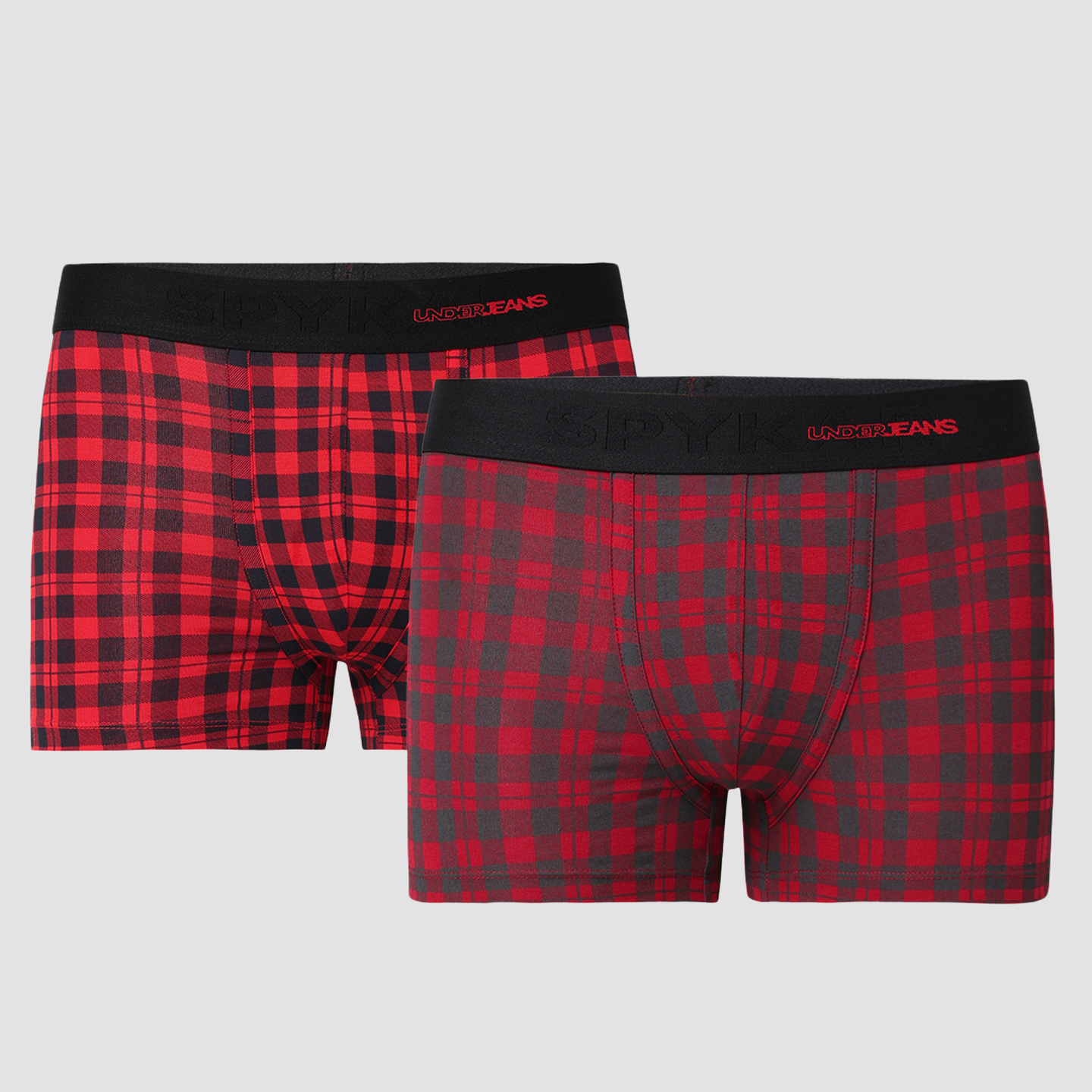 Underjeans Pack Of 2 Cotton Blend Mid-Rise Trunks