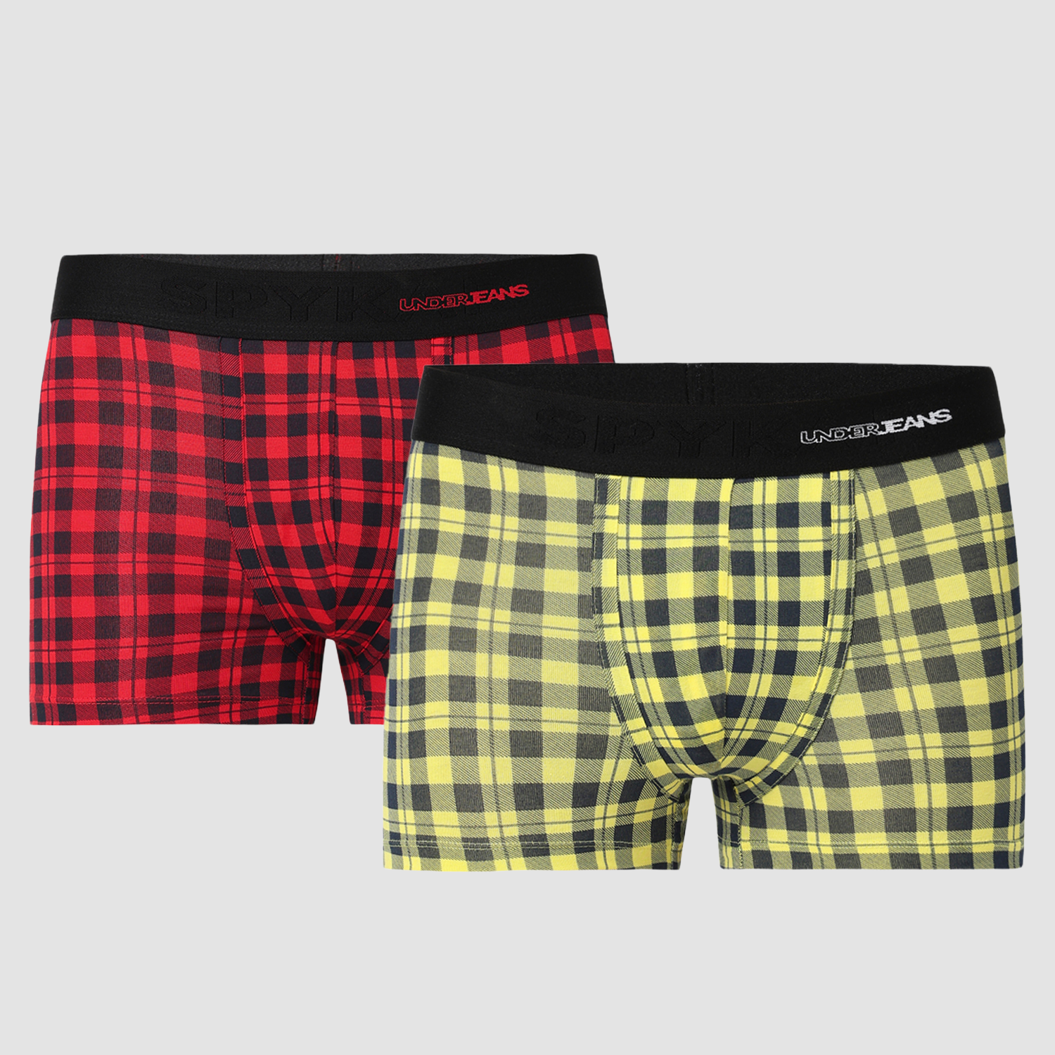 Underjeans Pack of 2  Cotton Blend Mid-Rise Trunks