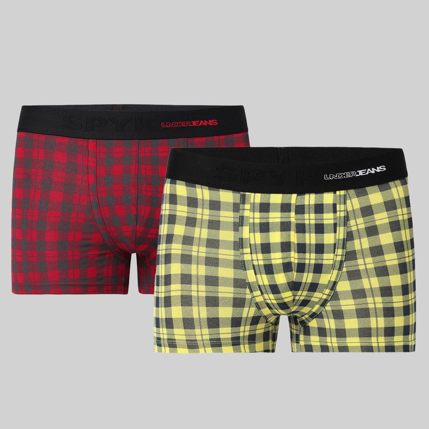 Underjeans Pack Of 2 Cotton Blend Mid-Rise Trunks