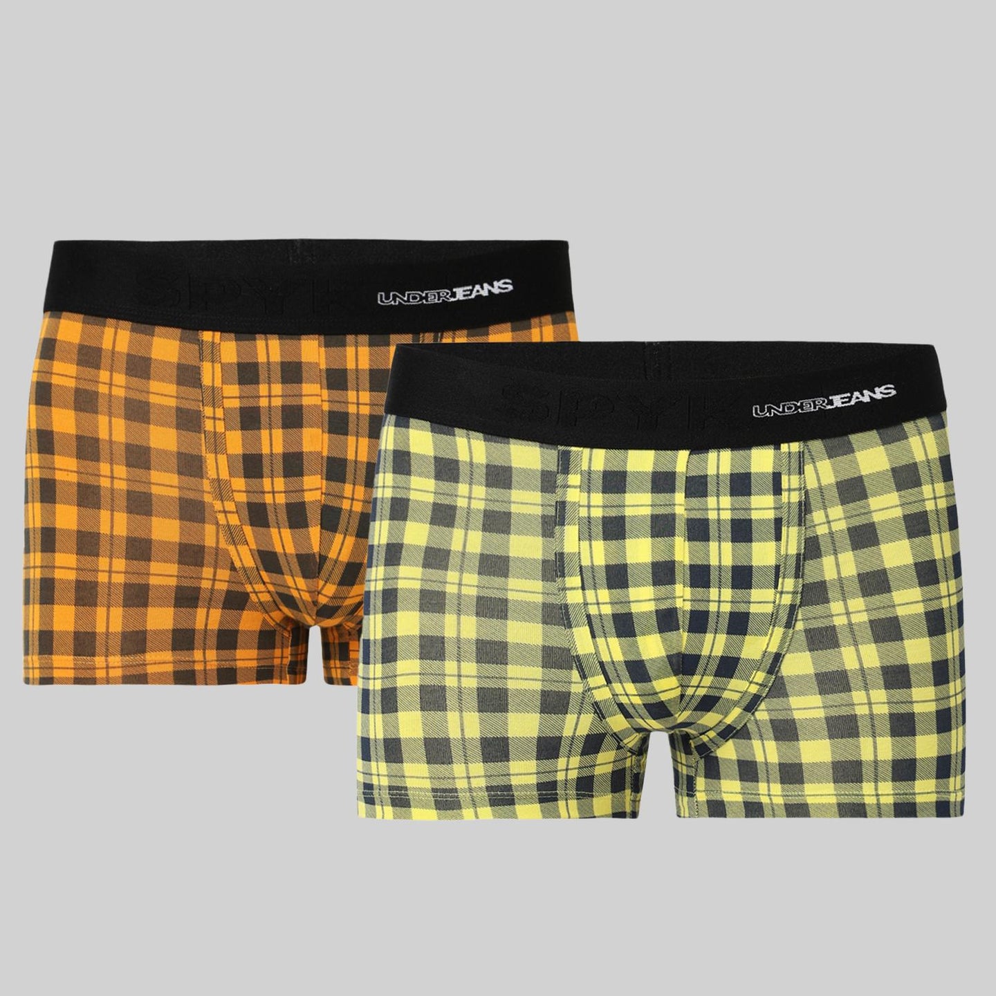 Underjeans Pack Of 2 Cotton Blend Mid-Rise Trunks