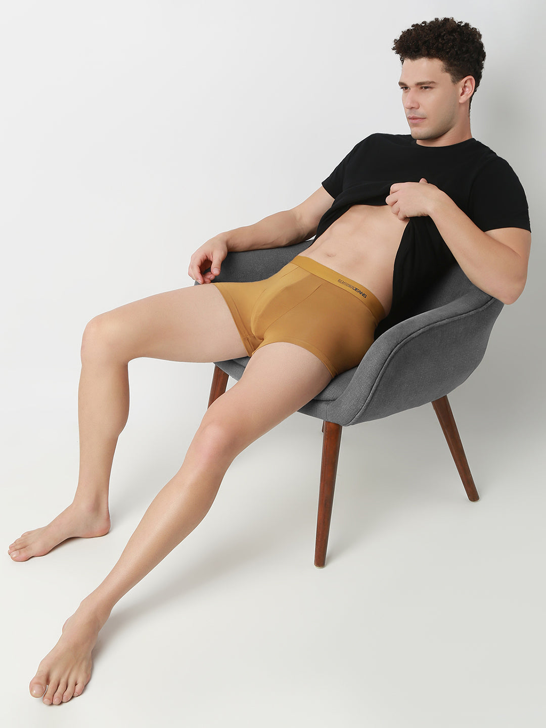 Underjeans Solid Khaki Trunk