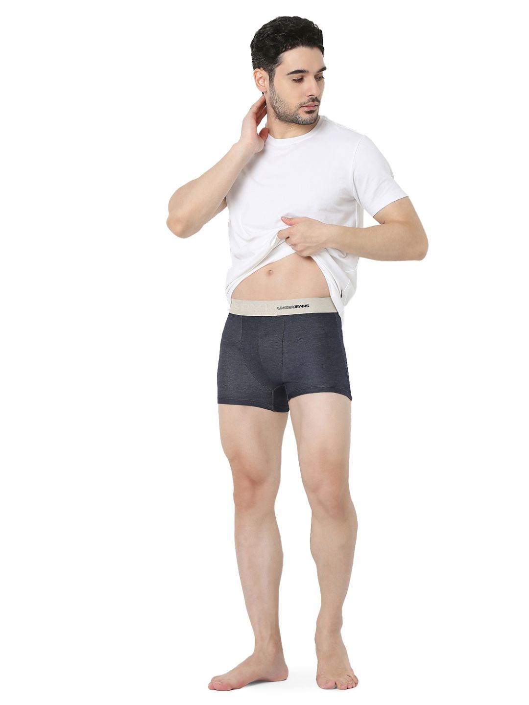 Underjeans Dark Blue Regular Fit Trunk