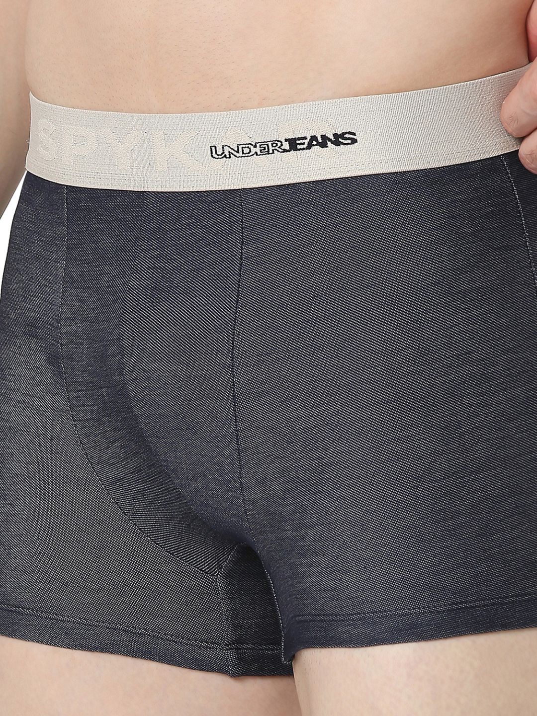 Underjeans Dark Blue Regular Fit Trunk