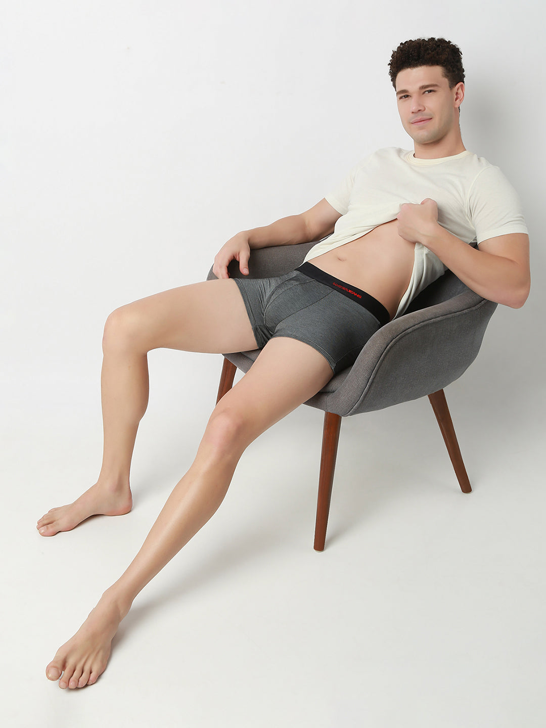 Underjeans Solid  Black Trunk