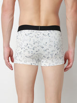 Underjeans Print White Trunk