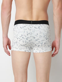 Underjeans Print White Trunk