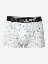 Underjeans Print White Trunk