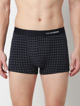 Underjeans Print Navy Check Trunk
