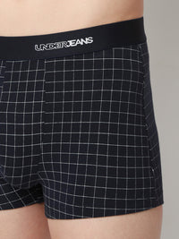 Underjeans Print Navy Check Trunk