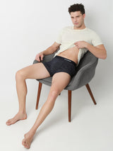 Underjeans Print Navy Check Trunk
