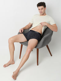 Underjeans Print Navy Check Trunk
