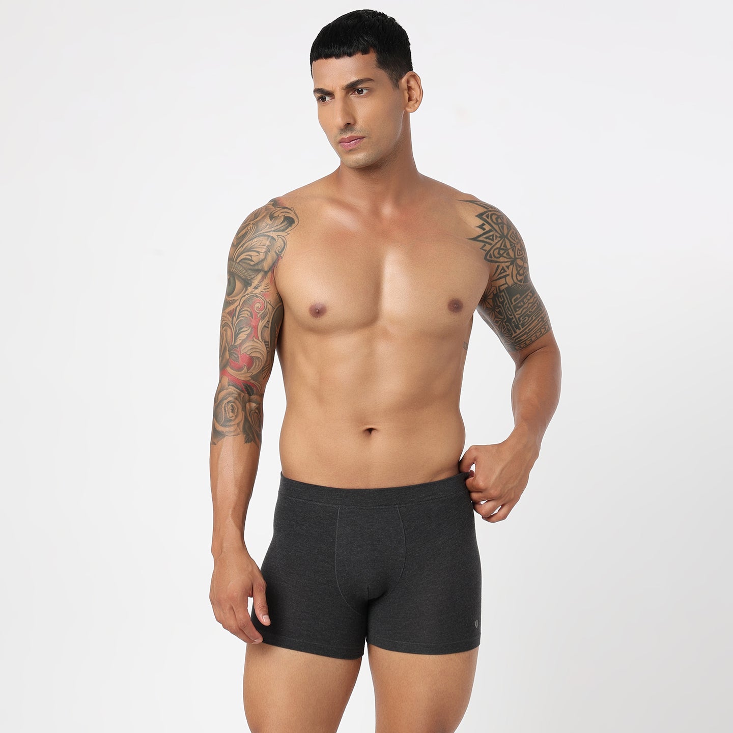 Underjeans Dark Grey Spandex Trunk