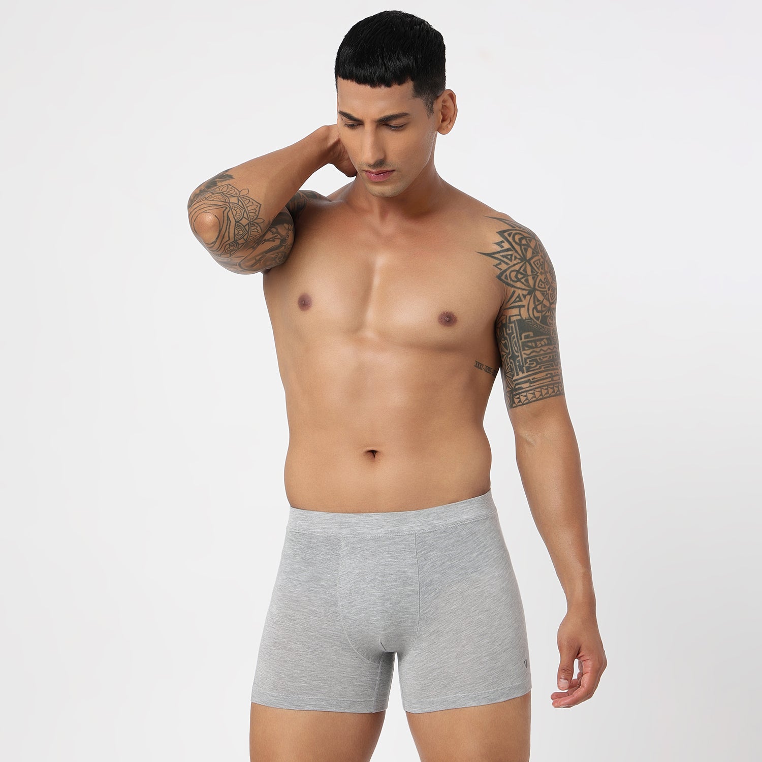 Underjeans Grey Spandex Trunk