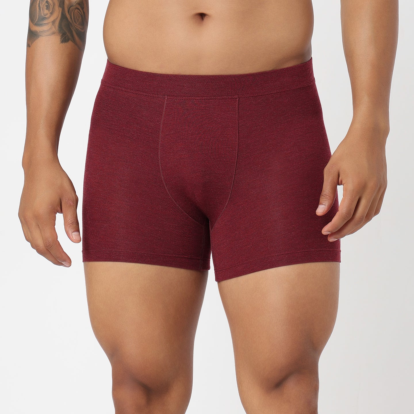 Underjeans Maroon Spandex Trunk