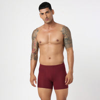 Underjeans Maroon Spandex Trunk