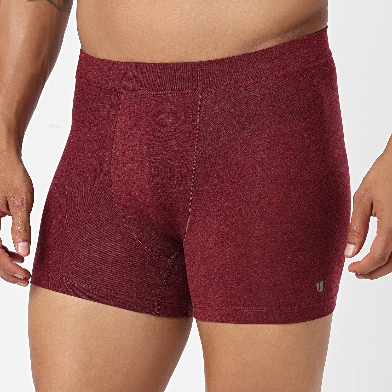 Underjeans Maroon Spandex Trunk