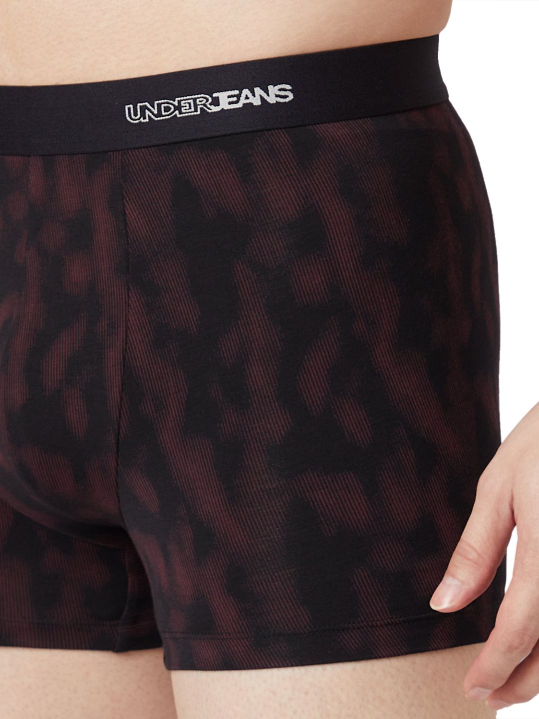Underjeans Print Black Wine Trunk