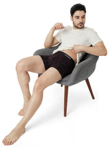 Underjeans Print Black Wine Trunk