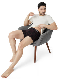 Underjeans Print Black Wine Trunk