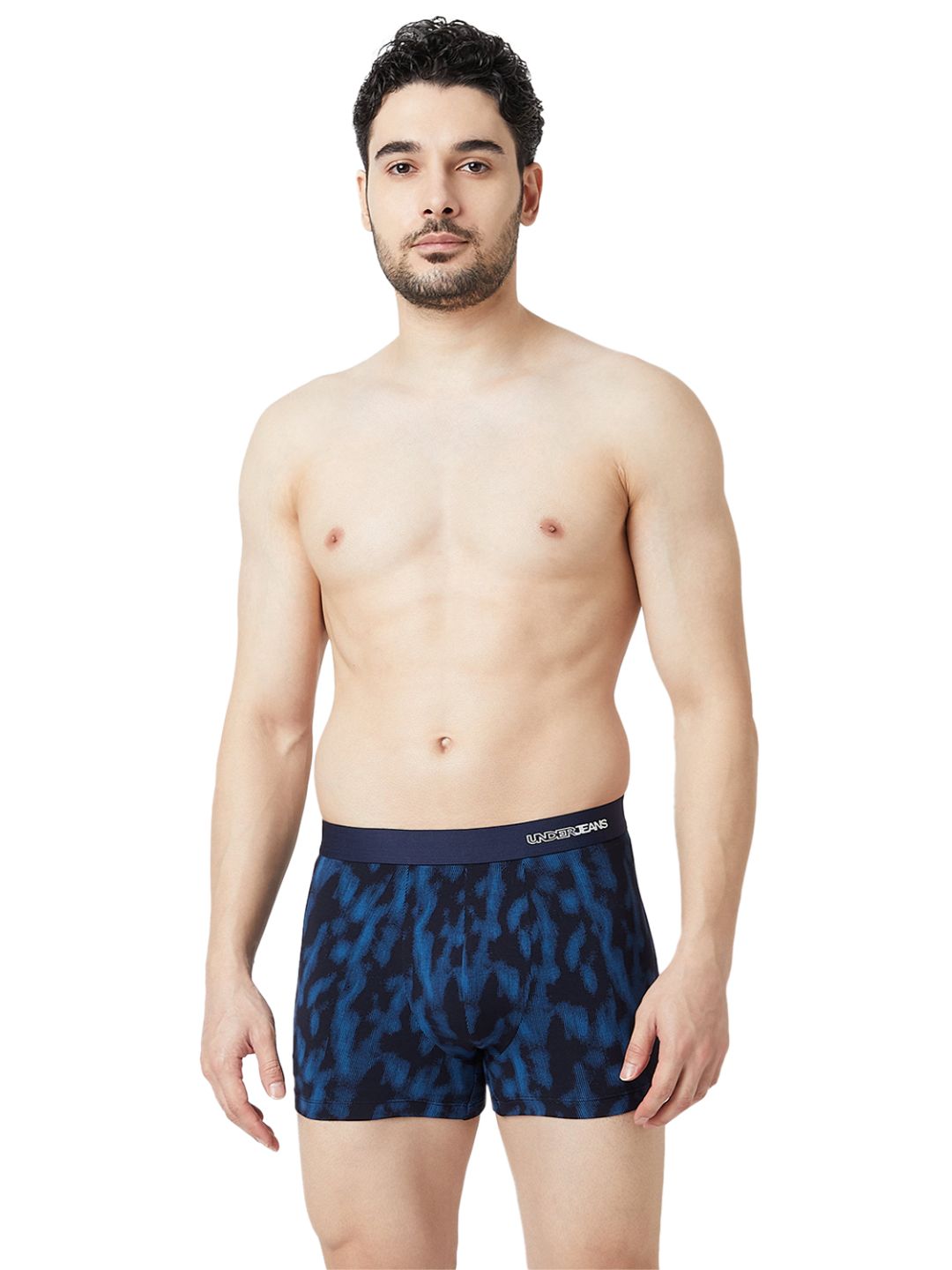 UnderJeans by Spykar Men Printed Navy Blue Trunk