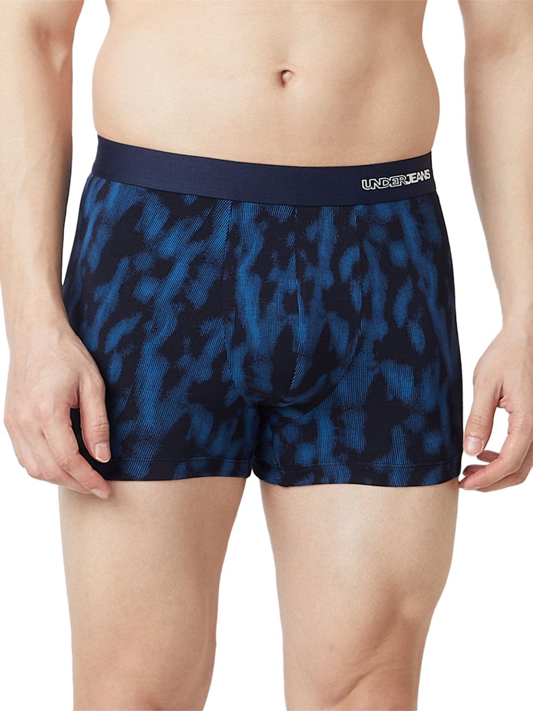 UnderJeans by Spykar Men Printed Navy Blue Trunk