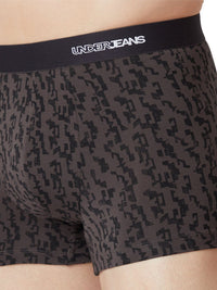Underjeans Print Grey Black Trunk