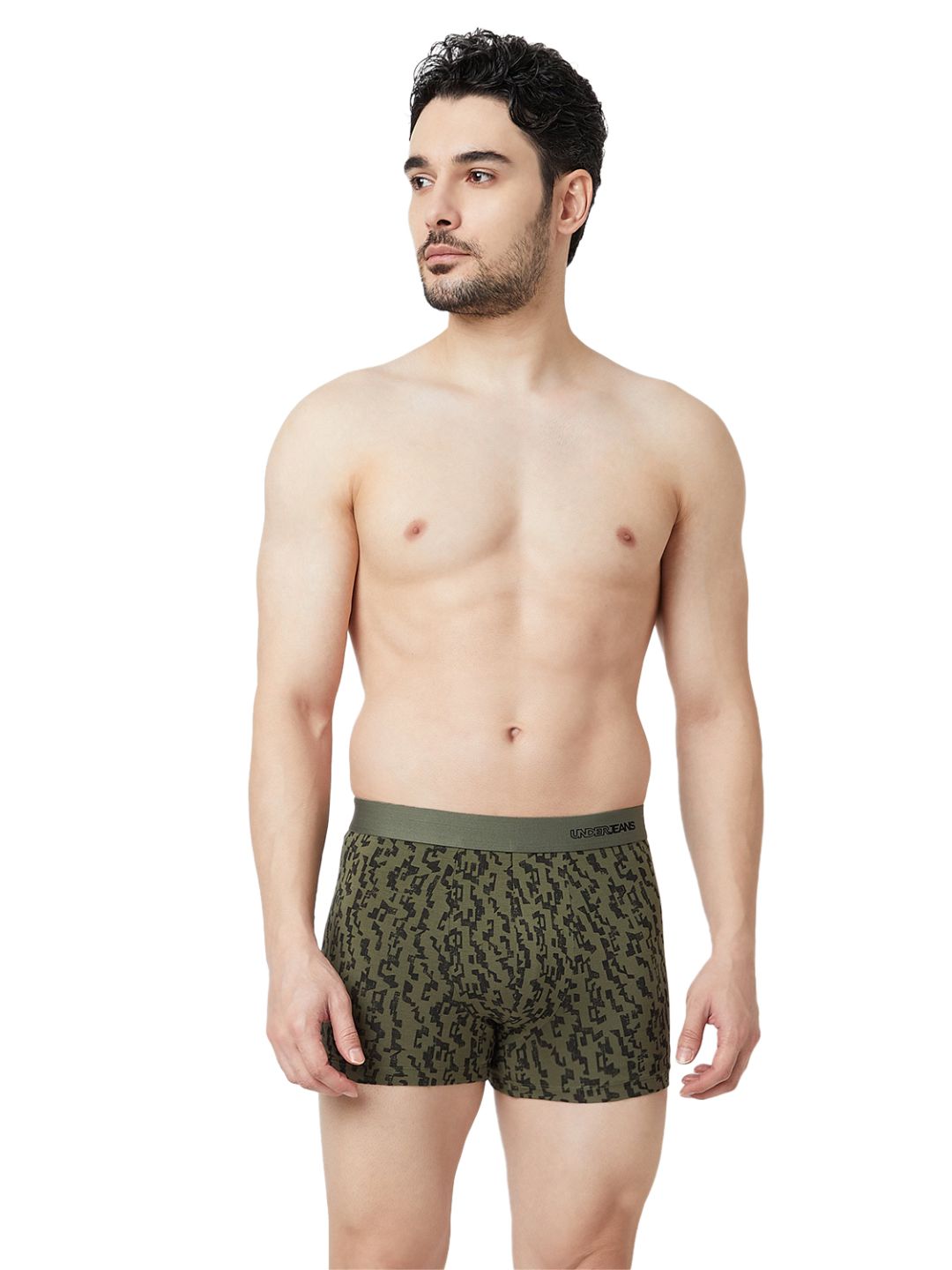 Underjeans Print Olive Black Trunk
