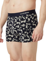 Underjeans Print Navy Ecru Trunk