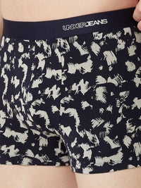 Underjeans Print Navy Ecru Trunk
