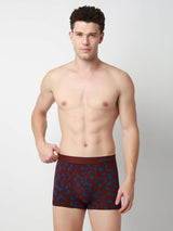 Underjeans Print Wine Dark Blue Trunk