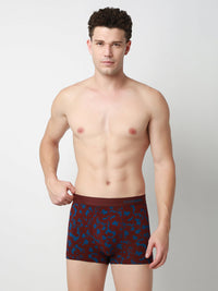 Underjeans Print Wine Dark Blue Trunk